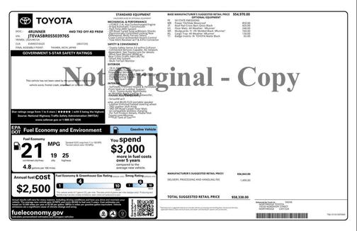 2025 Toyota 4Runner TRD Off Road Premium