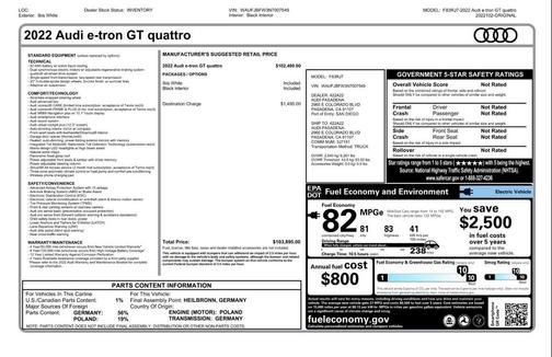 2022 Audi e-tron GT Premium Plus