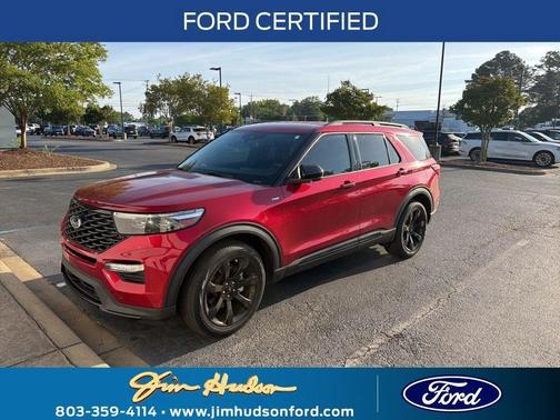 Rapid Red Metallic Tinted Clearcoat 2023 Ford Explorer ST-Line