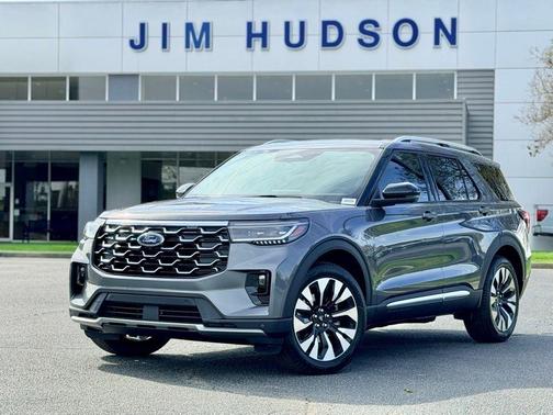 Gray Metallic 2026 Ford Explorer Platinum