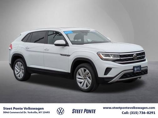 Pure White 2023 Volkswagen Atlas Cross Sport 3.6 V6 SE w/ Technology