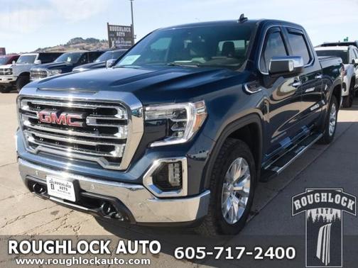 Pacific Blue Metallic 2021 GMC Sierra 1500 SLT