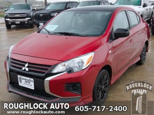 Infrared Metallic w/Black Roof 2024 Mitsubishi Mirage G4 Black Edition