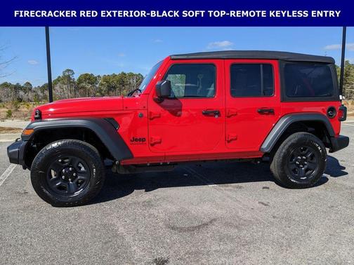 Firecracker Red Clearcoat 2026 Jeep Wrangler Sport