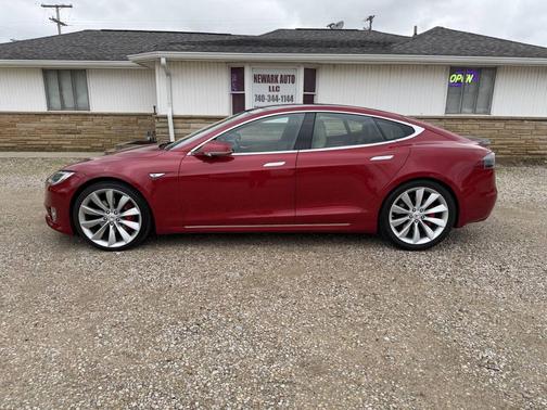 Red Multi-Coat 2016 Tesla Model S P90D