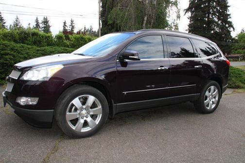 Purple 2010 Chevrolet Traverse LTZ