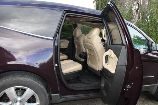 Purple 2010 Chevrolet Traverse LTZ