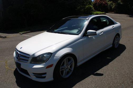 White 2013 Mercedes-Benz C-Class C 300 4MATIC Sport