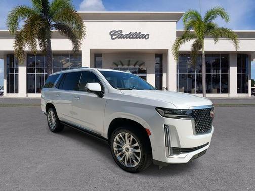 Crystal White Tri-Coat 2023 Cadillac Escalade Premium Luxury