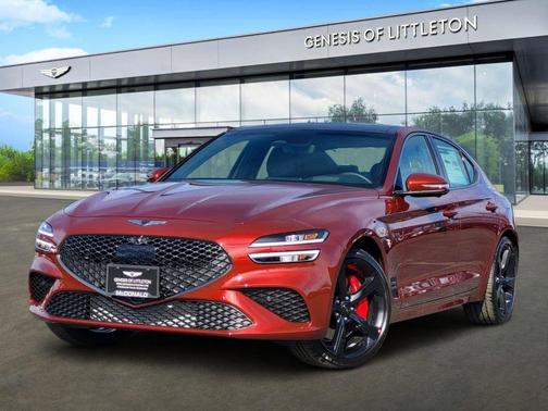 Red 2026 Genesis G70 3.3T Sport Prestige