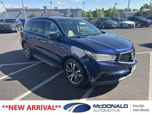 Fathom Blue Pearl 2019 Acura MDX 3.5L w/Advance Package