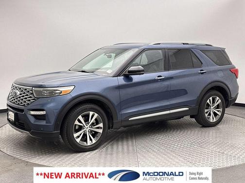 Blue Metallic 2020 Ford Explorer Platinum