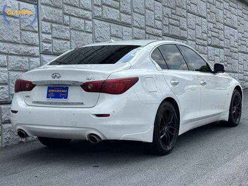Moonlight White 2015 INFINITI Q50 Premium