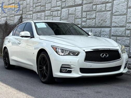 Moonlight White 2015 INFINITI Q50 Premium