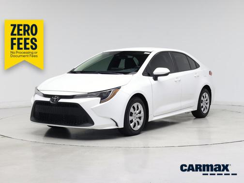 White 2021 Toyota Corolla LE