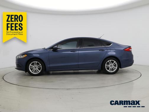 Blue 2018 Ford Fusion SE