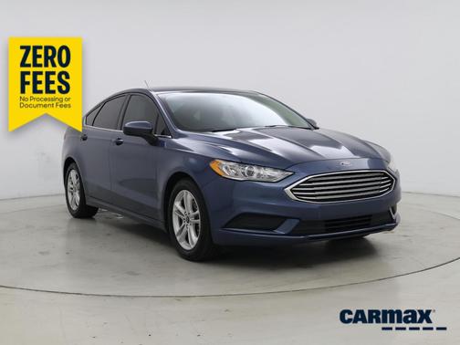 Blue 2018 Ford Fusion SE