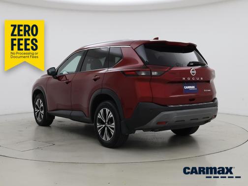 Red 2021 Nissan Rogue SV