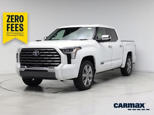 White 2023 Toyota Tundra Hybrid Capstone