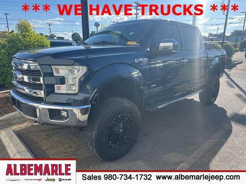 Blue 2016 Ford F-150 Lariat
