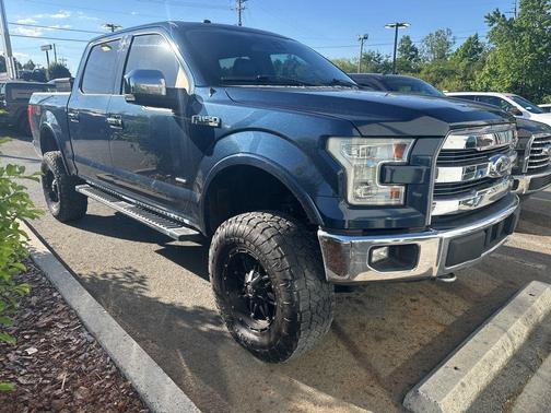 Blue 2016 Ford F-150 Lariat