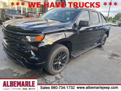 Black 2023 Chevrolet Silverado 1500 Custom