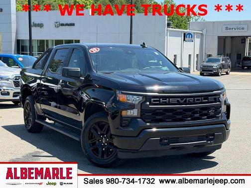 Black 2023 Chevrolet Silverado 1500 Custom