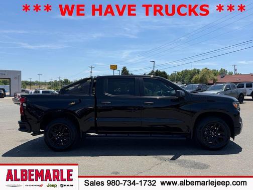 Black 2023 Chevrolet Silverado 1500 Custom