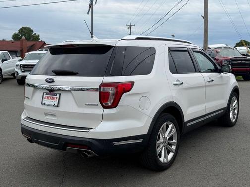 White Platinum Clearcoat Metallic 2018 Ford Explorer Limited