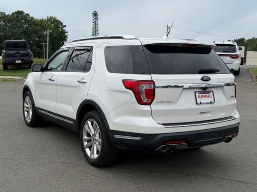 White Platinum Clearcoat Metallic 2018 Ford Explorer Limited