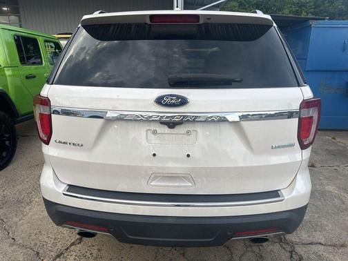 White Platinum Clearcoat Metallic 2018 Ford Explorer Limited