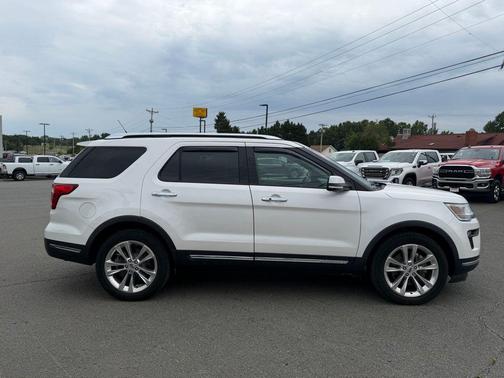 White Platinum Clearcoat Metallic 2018 Ford Explorer Limited