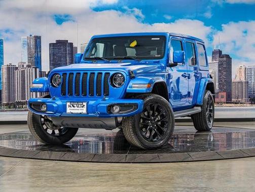 Hydro Blue Pearl Coat 2023 Jeep Wrangler 4-Door High Altitude 4x4
