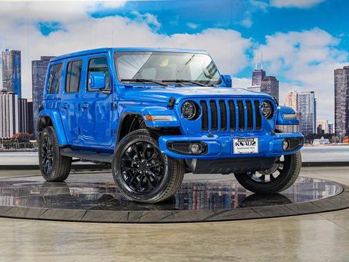Hydro Blue Pearl Coat 2023 Jeep Wrangler 4-Door High Altitude 4x4