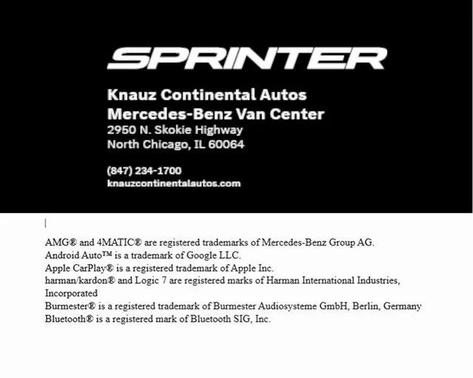 2026 Mercedes-Benz Sprinter 2500 Standard Roof