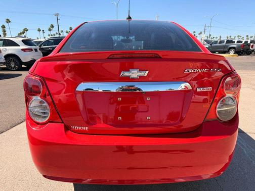 Red 2015 Chevrolet Sonic LTZ