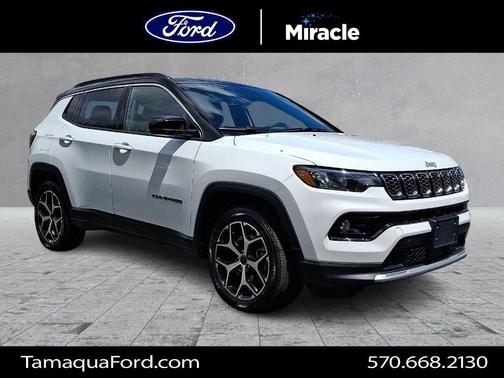 Bright White Clearcoat 2025 Jeep Compass Limited