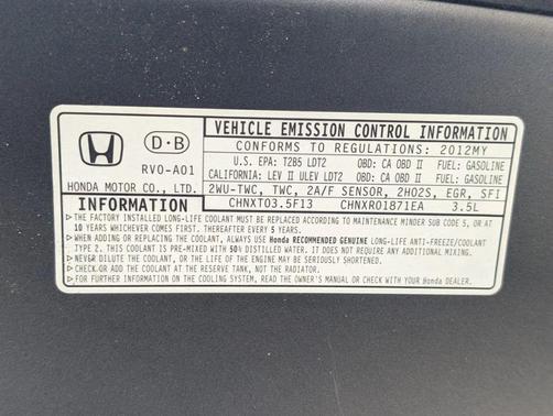Polished Metal Metallic 2012 Honda Odyssey EX-L
