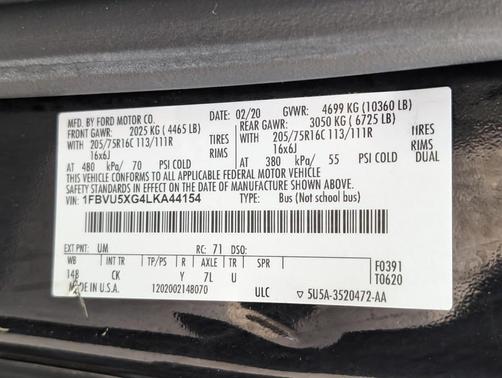 2020 Ford Transit-350 XLT