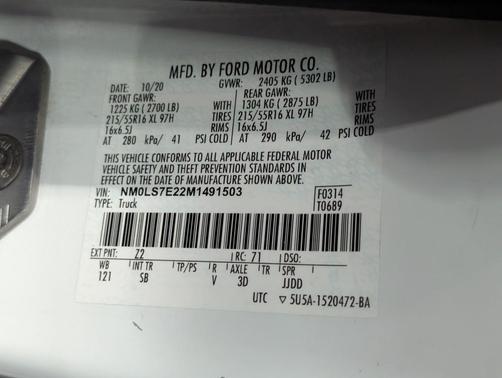 2021 Ford Transit Connect XL Cargo Van