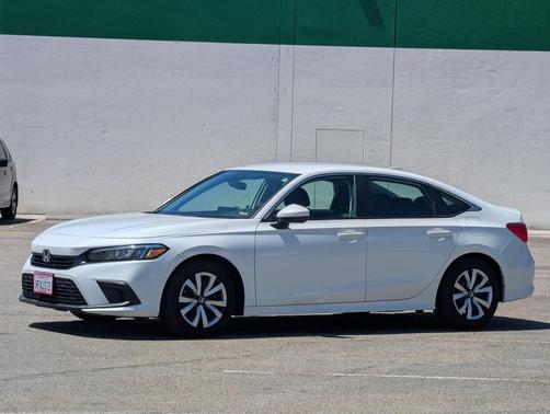 Platinum White Pearl 2023 Honda Civic LX