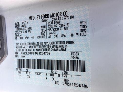 2016 Ford Transit Connect XLT