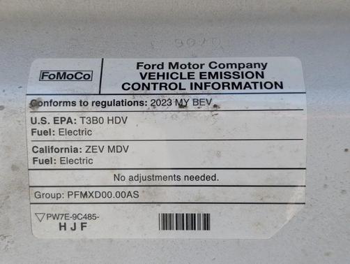 Oxford White 2023 Ford E-Transit T-350 High Roof