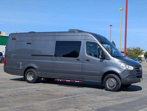 Gray 2021 Mercedes-Benz Sprinter 4500 High Roof V6