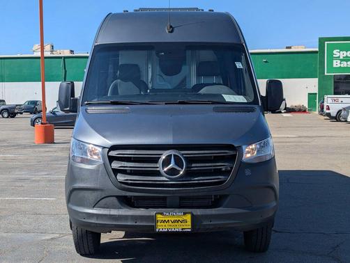 Gray 2021 Mercedes-Benz Sprinter 4500 High Roof V6