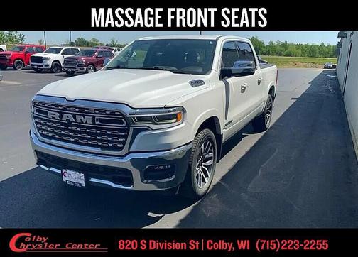 Ivory White Tri-Coat Pearlcoat 2025 RAM 1500 Longhorn