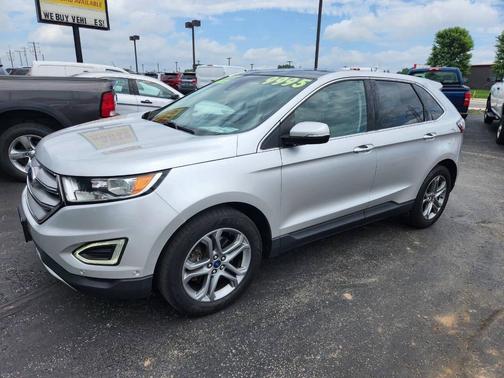 Silver 2015 Ford Edge Titanium