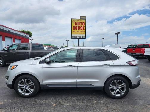 Silver 2015 Ford Edge Titanium