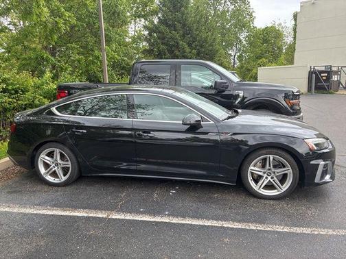 Daytona Gray Metallic 2021 Audi A5 Sportback 45 S Line Premium Plus