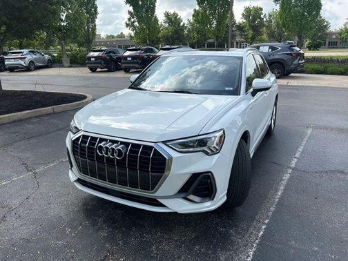 Glacier White 2022 Audi Q3 45 S line Premium Plus